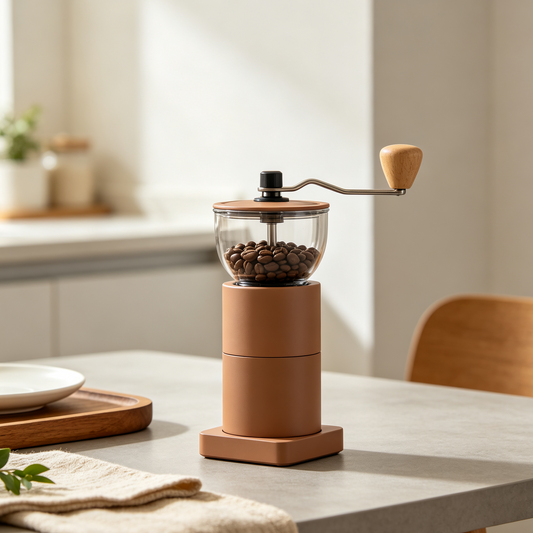 Iruneya Manual Coffee Grinder, Adjustable Coarseness Hand Crank Coffee Bean Grinder for Home Kitchen Coffee Corner