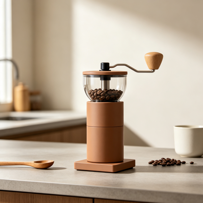 Iruneya Manual Coffee Grinder, Adjustable Coarseness Hand Crank Coffee Bean Grinder for Home Kitchen Coffee Corner